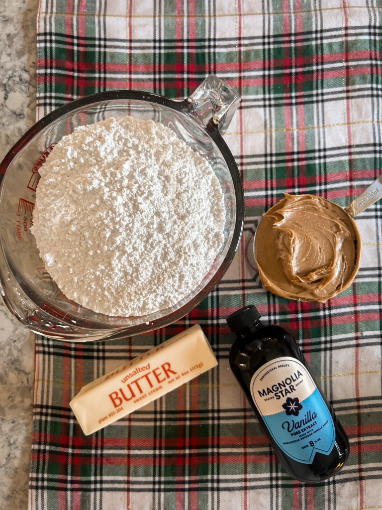 easy 4 ingredient peanut butter fudge ingredients