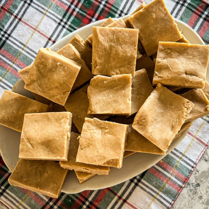 easy 4 ingredient no fail peanut butter fudge made with powdered sugar