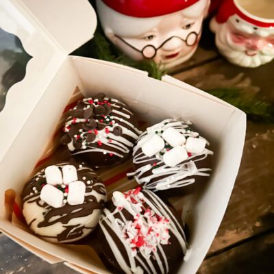 fun and festive homemade hot chocolate bombs.