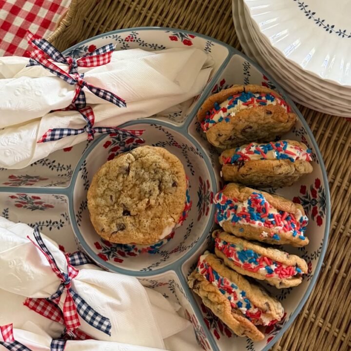Chocolate Chip Cookie Ice Cream Sandwich