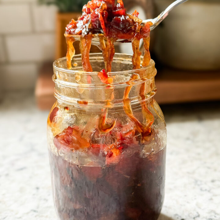 bacon jam in a ball jar